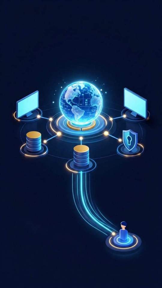 AI integration service illustration